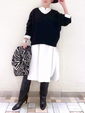 「Cabana（カバナ）のアイテム」を使った、BABYLONE STAFFさん（レディース・158cm）の秋コーディネート