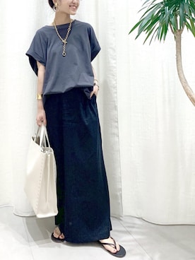 「BEVINI（べヴィニ）のアイテム」を使った、BABYLONE STAFFさん（レディース・158cm）の夏コーディネート