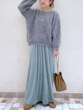 「TRICOTS JEAN MARC（トリコットジーンマルク）のアイテム（ニット/セーター）」を使った、BABYLONE STAFFさん（レディース・158cm）の秋コーディネート