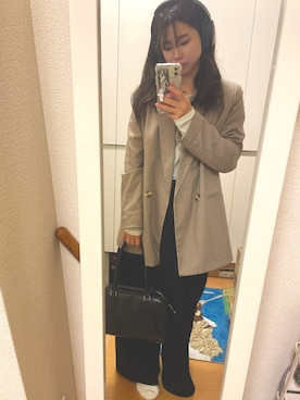 「アイテム（PC・スマホグッズ/家電）」を使った、mamiさん（レディース・152cm）の秋コーディネート