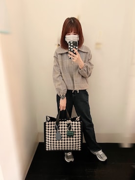 「MEIER.Q（マイヤーキュー）のアイテム（ジャケット/アウター）」を使った、Ja̲s̲m̲i̲n̲e̲🐈  さん（レディース・163cm）の冬コーディネート