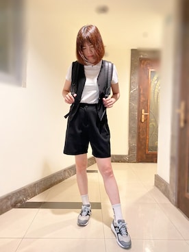「NEW BALANCE 990」｜Ja̲s̲m̲i̲n̲e̲🐈  さん（レディース・163cm）の夏コーディネート