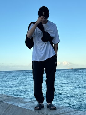 「MERRELL（メレル）のアイテム」を使った、natsukiさん（メンズ・187cm）の夏コーディネート
