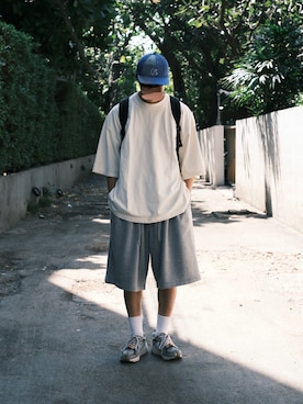 「Sillage（シアージ）のアイテム」を使った、natsukiさん（メンズ・187cm）の夏コーディネート