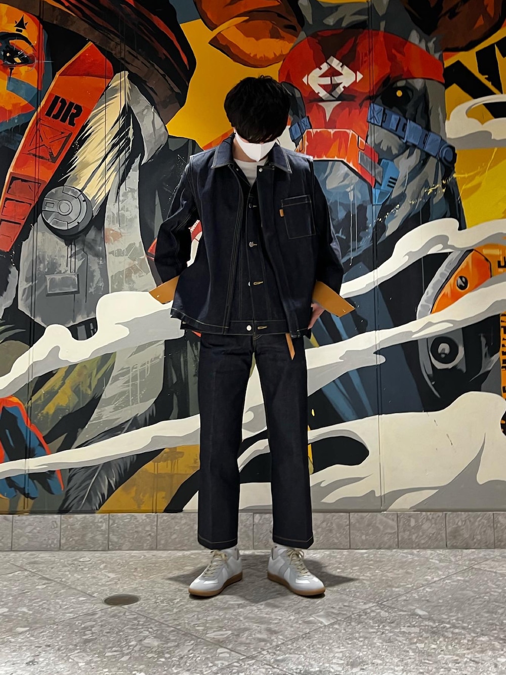 RYO TAKASHIMAのデニムジャケットを使った人気ファッション