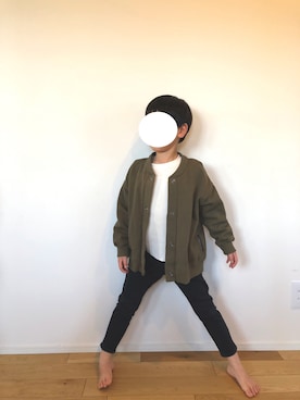 「FREAK'S STORE（フリークスストア）のアイテム（パンツ）」を使った、kaikykaさん（キッズ・123cm）の春コーディネート