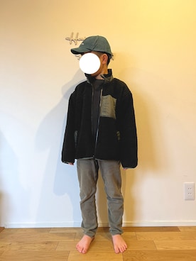 「kids」｜「アイテム（ブルゾン）」を使った、kaikykaさん（キッズ・131cm）の秋コーディネート
