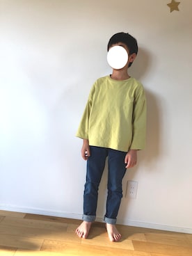 「JUNK STORE（ジャンクストアー）のアイテム」を使った、kaikykaさん（キッズ・123cm）の秋コーディネート