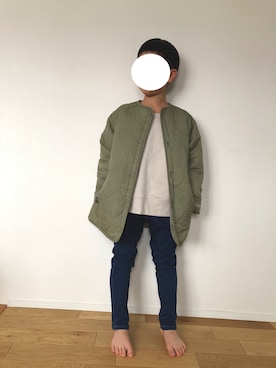 「FREAK'S STORE（フリークスストア）のアイテム（ジャケット/アウター）」を使った、kaikykaさん（キッズ・123cm）の冬コーディネート
