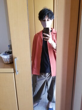 「my beautiful landlet（マイビューティフルランドレット）のアイテム（パンツ）」を使った、shgさん（メンズ・170cm）の夏コーディネート