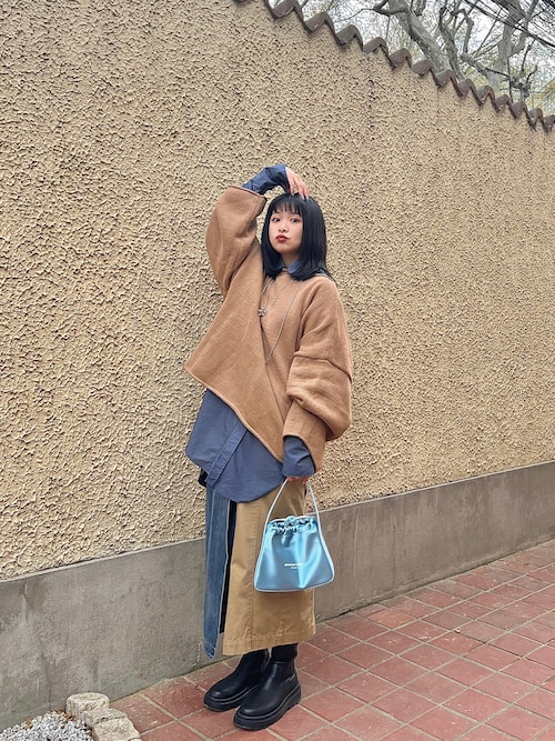TODAYFUL（トゥデイフル）の「ボートネックオーバーニット（ニット