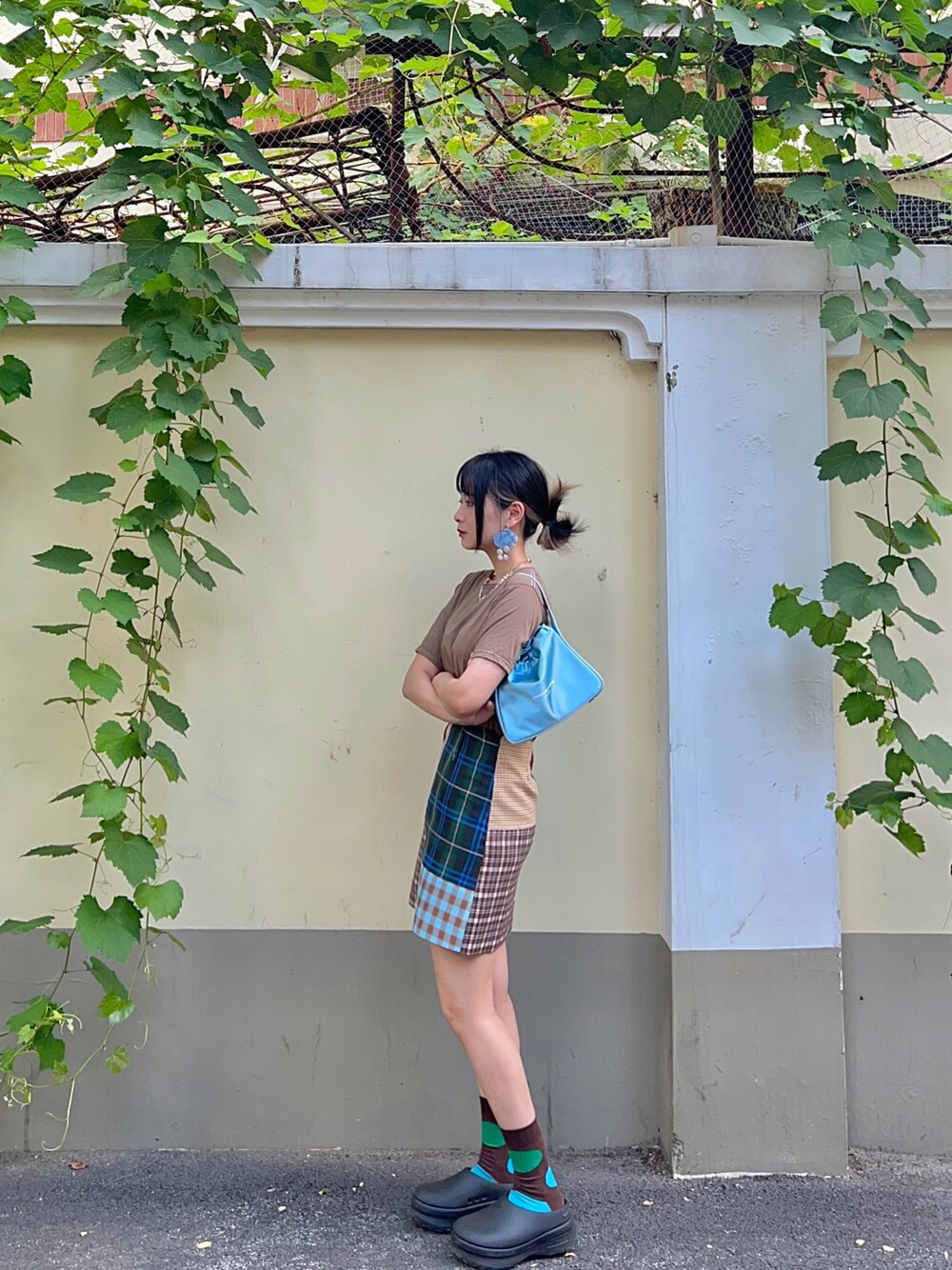 「ootd、coordinate、outfit、TODAYFUL、adidas、Ray BEAMS、Alexander Wang」｜「alexanderwangのアイテム（トートバッグ、ブルー系）」を使った、Liiiさん（レディース・160cm）の夏コーディネートの1枚目の写真