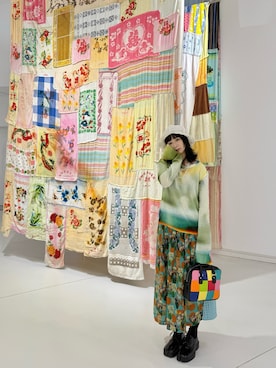 「アイテム（ローファー）」を使った、Liiiさん（レディース・160cm）の夏コーディネート
