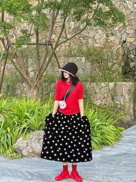 「アイテム（帽子）」を使った、Liiiさん（レディース・160cm）の秋コーディネート