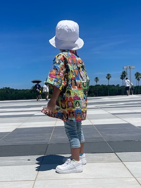 「MARKEY'S（マーキーズ）のアイテム」を使った、J.A.Mさん（メンズ・100cm）の夏コーディネート