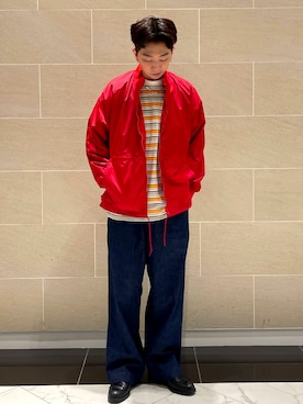 「BEAMS PLUS（ビームスプラス）のアイテム（ジャケット/アウター）」を使った、Brandsonさん（メンズ・175cm）の春コーディネート