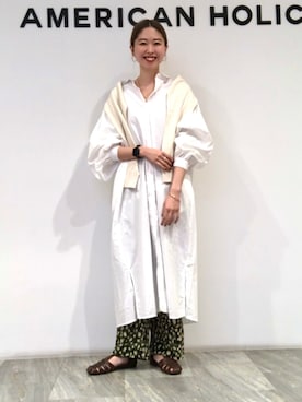 「ゆるパンツ」｜M A R Iさん（レディース・162cm）の春コーディネート