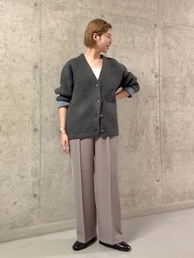 「アイテム（カーディガン/ボレロ）」を使った、M A R Iさん（レディース・162cm・20代）の秋コーディネート