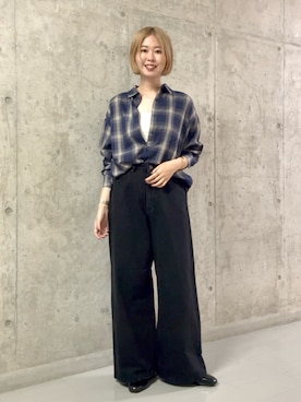 「AMERICAN HOLIC（アメリカンホリック）のアイテム」を使った、M A R Iさん（レディース・162cm）の夏コーディネート