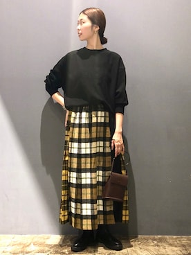 「AMERICAN HOLIC（アメリカンホリック）のアイテム」を使った、M A R Iさん（レディース・162cm）の秋コーディネート