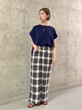 「AMERICAN HOLIC（アメリカンホリック）のアイテム（その他パンツ）」を使った、M A R Iさん（レディース・162cm）の夏コーディネート