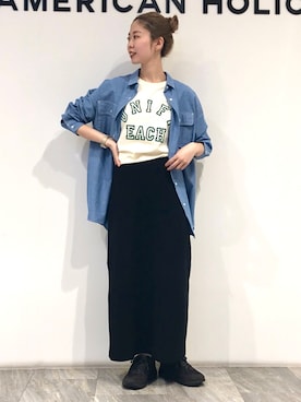 M A R Iさん（レディース・162cm）の春コーディネート