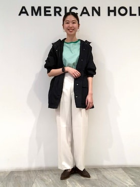 「AMERICAN HOLIC（アメリカンホリック）のアイテム（ブルゾン）」を使った、M A R Iさん（レディース・162cm）の冬コーディネート