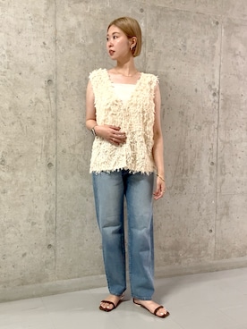 「AMERICAN HOLIC（アメリカンホリック）のアイテム」を使った、M A R Iさん（レディース・162cm）の夏コーディネート