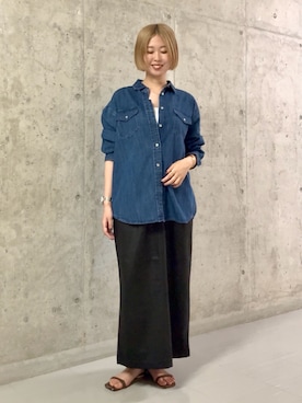 「AMERICAN HOLIC（アメリカンホリック）のアイテム」を使った、M A R Iさん（レディース・162cm）の夏コーディネート