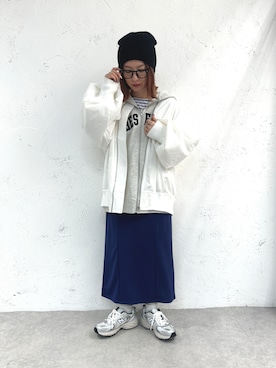 「apres jour mignon（アプレジュールミニョン）のアイテム（ジャケット/アウター）」を使った、52tanさん（レディース・154cm）の冬コーディネート