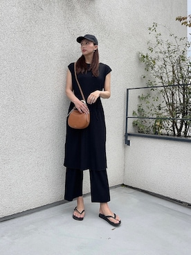 「PRADA（プラダ）のアイテム（キャップ）」を使った、yuikaさん（レディース・173cm）の春コーディネート