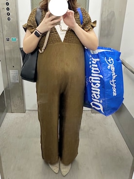 「アイテム（エコバッグ/サブバッグ）」を使った、chacoさん（レディース・158cm）の秋コーディネート