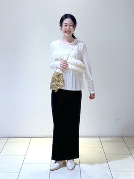 なかみさん(レディース・154cm)の春コーディネート