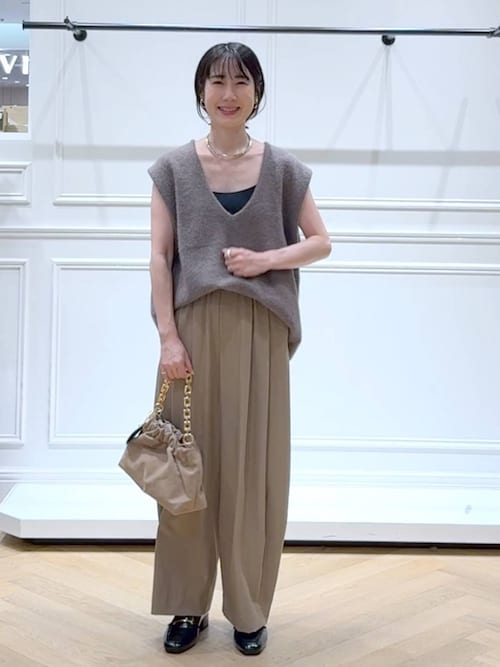 スラックスコクーンボリュームパンツ（スラックス）｜A part by