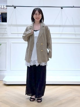 なかみさん（レディース・154cm）の春コーディネート