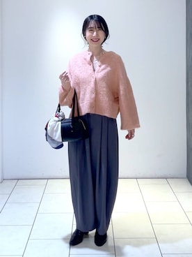 「A part by（アパートバイ）のアイテム（財布/小物）」を使った、なかみさん（レディース・154cm）の冬コーディネート