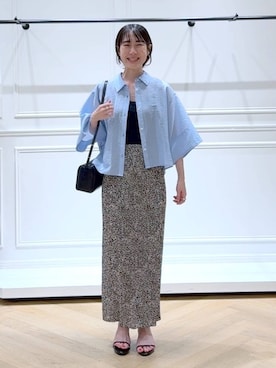 「アイテム（スカート）」を使った、なかみさん（レディース・154cm）の夏コーディネート