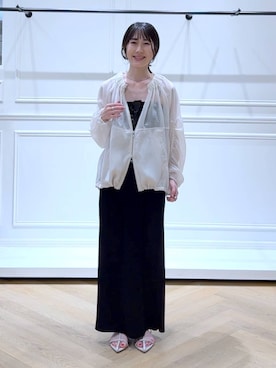 「A part by（アパートバイ）のアイテム（ブルゾン）」を使った、なかみさん（レディース・154cm）の春コーディネート