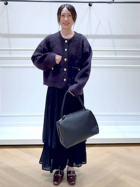 「LAKOLE（ラコレ）のアイテム」を使った、なかみさん（レディース・154cm）の秋コーディネート