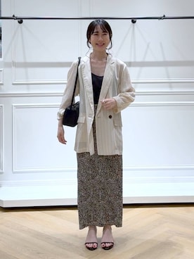 「A part by（アパートバイ）のアイテム（ジャケット/アウター）」を使った、なかみさん（レディース・154cm）の夏コーディネート