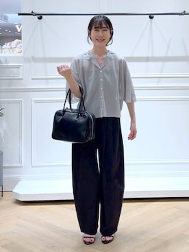 「A part by（アパートバイ）の≪追加8≫ステンレス_スネークネックレス（ネックレス）」を使った、なかみさん（レディース・154cm）の夏コーディネート