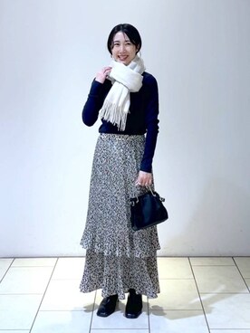 なかみさん（レディース・154cm）の冬コーディネート