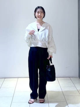 「A part by（アパートバイ）のアイテム（オールインワン・サロペット）」を使った、なかみさん（レディース・154cm）の春コーディネート