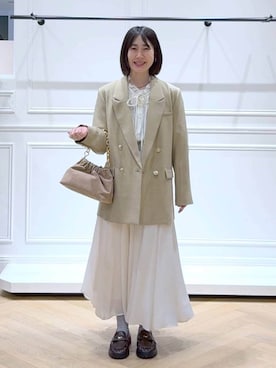 なかみさん（レディース・154cm）の春コーディネート