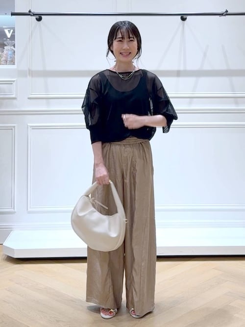 チュールパフプルオーバー_半袖