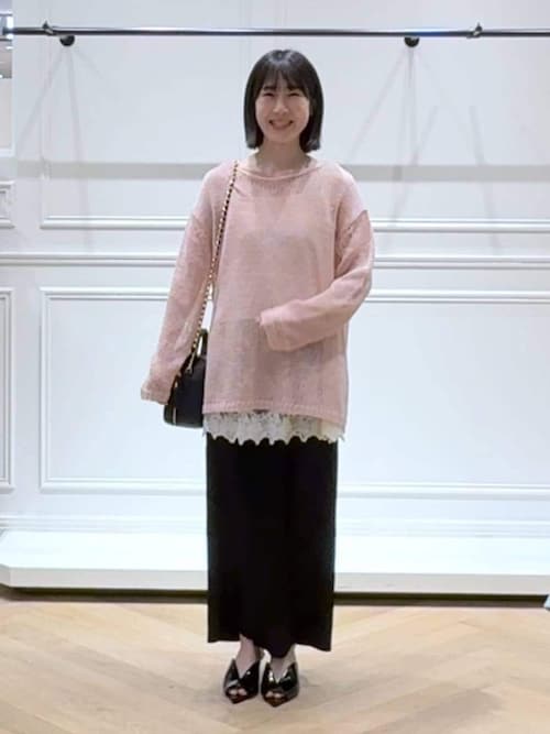 LoungeDress　テープヤーンハンドニットプルオーバー LOUNGEDRESS（ラウンジドレス）の「テープヤーンハンドニットプル