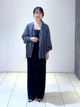 「A part by（アパートバイ）のアイテム（オールインワン・サロペット）」を使った、なかみさん（レディース・154cm）の夏コーディネート
