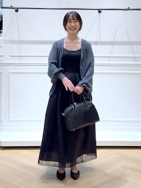 「アイテム（バレッタ/ヘアクリップ）」を使った、なかみさん（レディース・154cm）の夏コーディネート