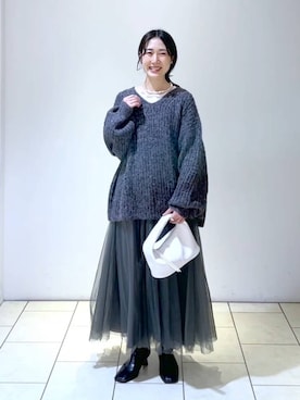 なかみさん(レディース・154cm)の冬コーディネート
