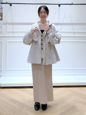 「LAKOLE（ラコレ）のアイテム」を使った、なかみさん（レディース・154cm）の秋コーディネート